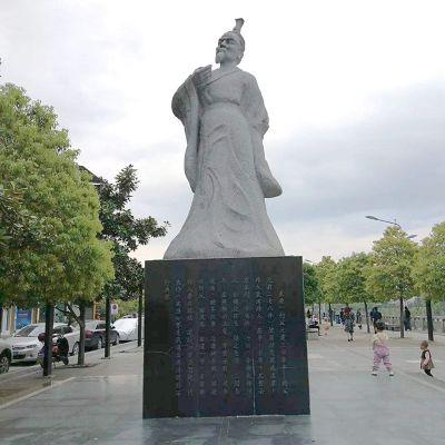 中國(guó)浪漫主義文學(xué)奠基人漢白玉屈原公園歷史名人石雕