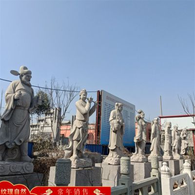 石雕花崗巖神話(huà)人物八仙雕像景區(qū)廣場(chǎng)擺件