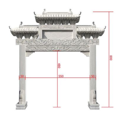 大理石石雕景觀牌坊雕塑