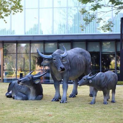 玻璃鋼仿真動物景觀農(nóng)場園林牛