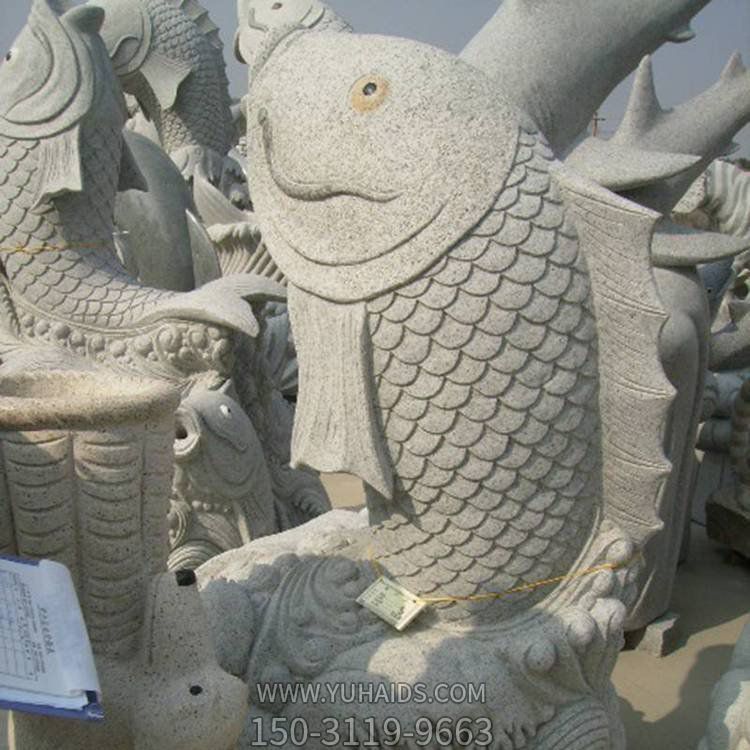 石雕鯉魚(yú)雕塑戶(hù)外園林景觀擺件